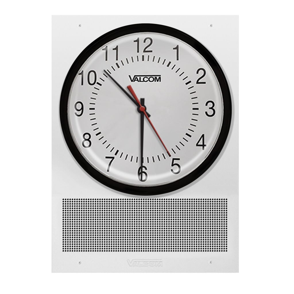 VIP-431A-A-IC | IP Clock/Speaker, 12-Inch Analog Clock, Talkback, White ...
