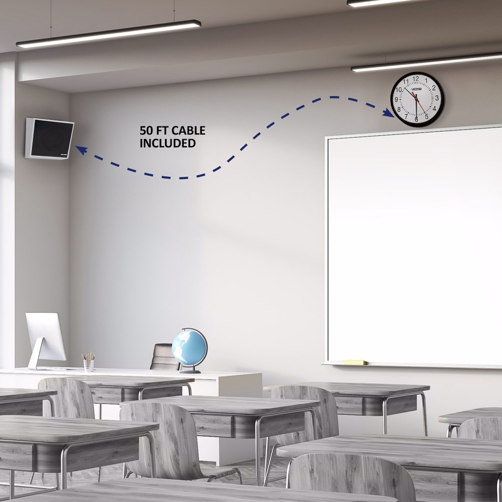VIP-4171-A12-IC | IP Metal Wall Speaker + 12-Inch Analog Clock Kit ...