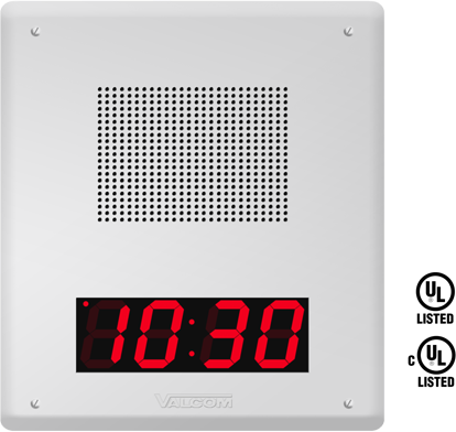 VIP-429A-D-IC | IP Clock/Speaker, 4-Digits Digital Clock, One-Way or ...