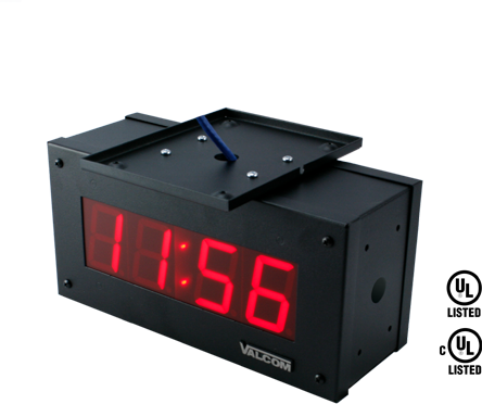 VIP-D425ADS | IP PoE Digital Clock, 2.5-Inch, 4-Digits, Double-Sided