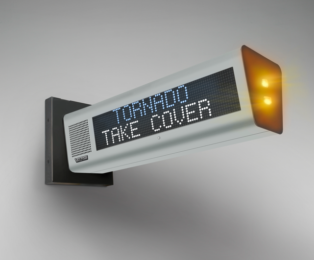 VL522M-F-FC-IC | IP Double Sided 7-Color LED Text Sign with Speaker and ...